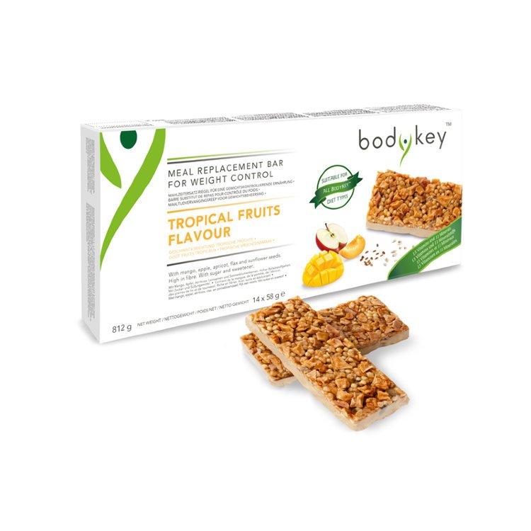 Батончик для замены приемов пищи со вкусом тропических фруктов bodykey от Nutrilite